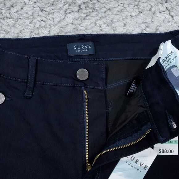 Curve Appeal Blue Curve Creator High Rise Boot Bootcut Jeans 8 29 Silver Buttons - Picture 5 of 8